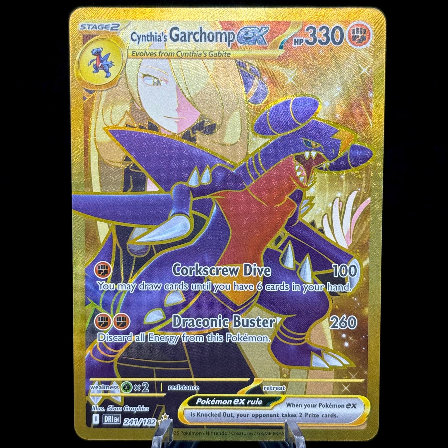 Cynthia's Garchomp ex - 241/182 - SV10: Destined Rivals Single Card