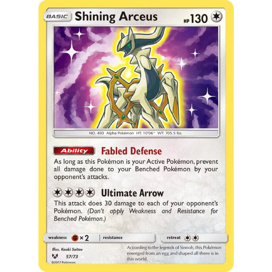 Shining Arceus - Shining Legends Single Card