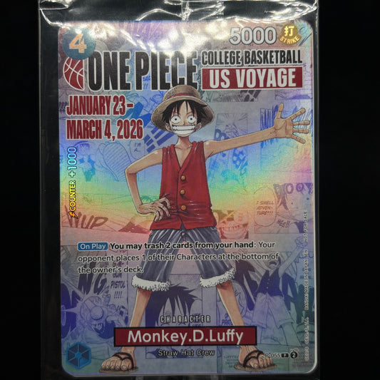 Monkey.D.Luffy (055) (College Basketball US Voyage) *SEALED* Single Card