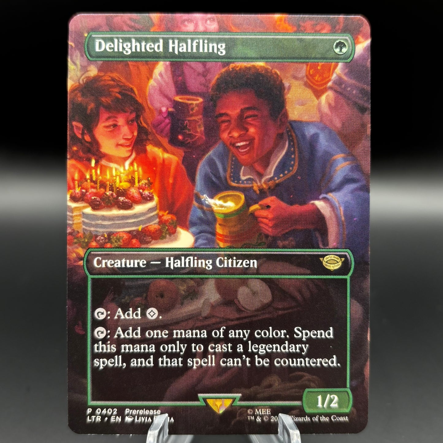 Delighted Halfling (Borderless) - Universes Beyond: The Lord of the Rings: Tales of Middle-earth Single Card