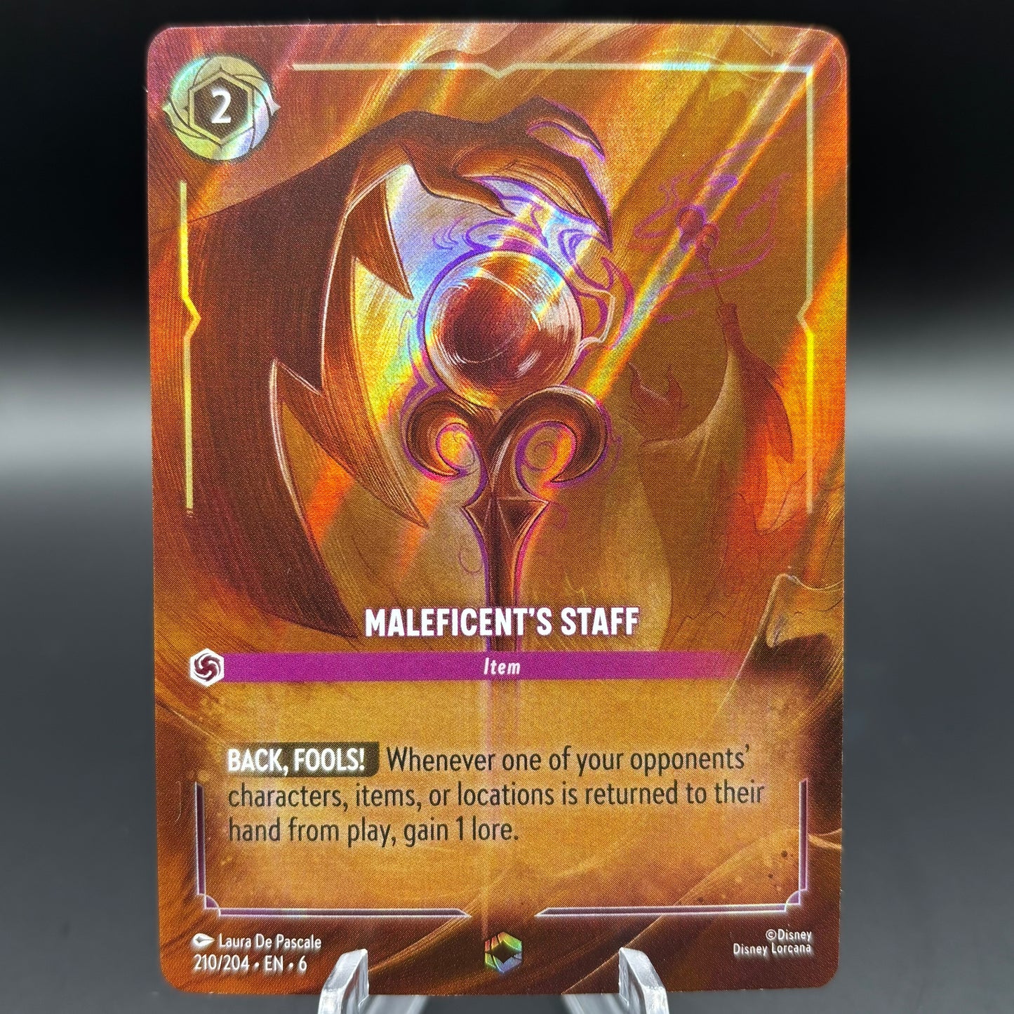 Maleficent's Staff (Enchanted) - Azurite Sea Single Card