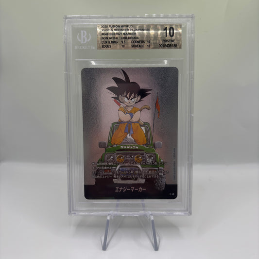 BGS 10 Fusion World 2025 Manga Booster 01 Japanese #E48 Energy Marker Son Goku: Childhood