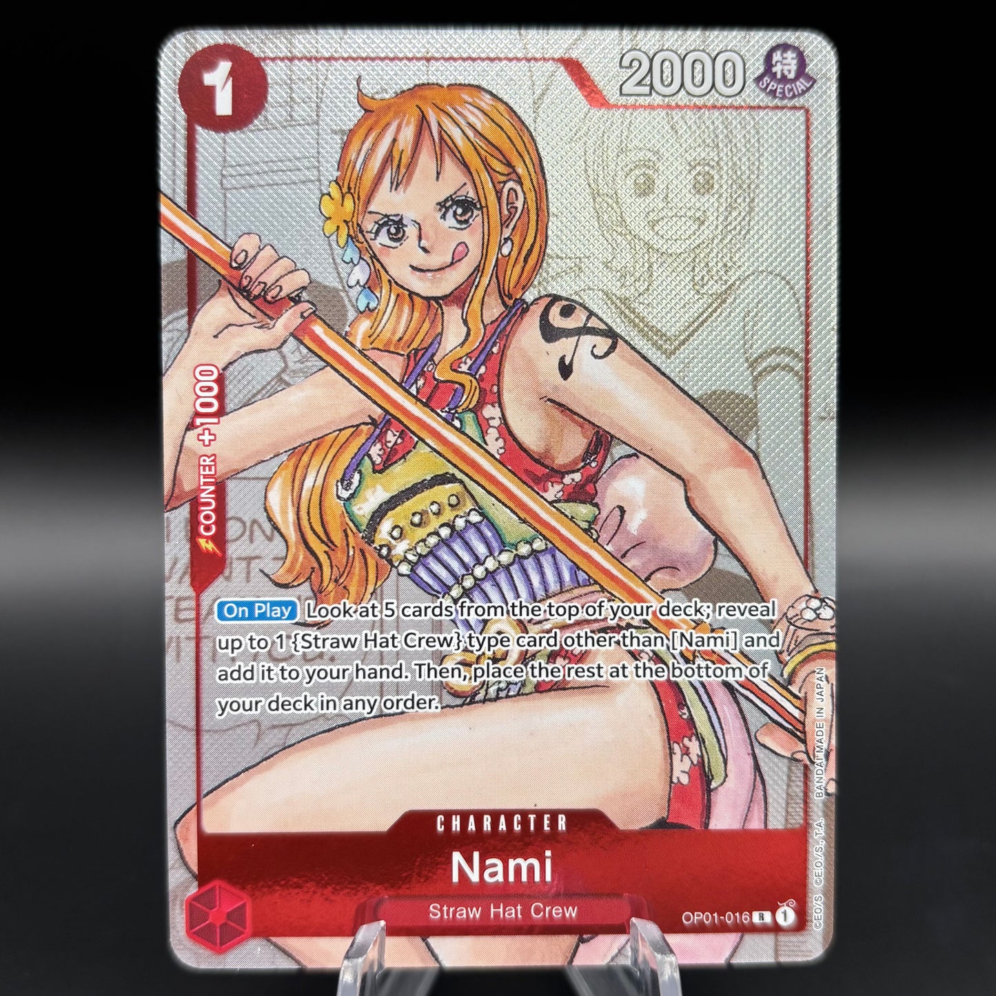 Nami - OP01-016 (Alternate Art) - One Piece PR Single Card