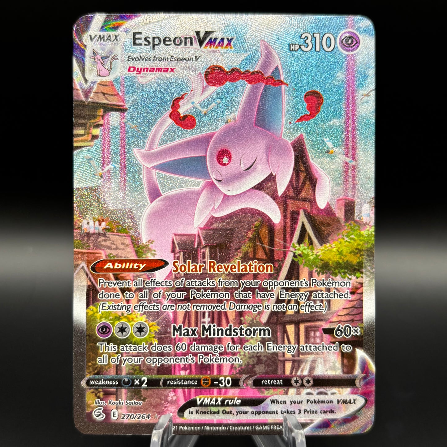 Espeon VMAX (Alternate Art Secret) - SWSH08: Fusion Strike Single Card
