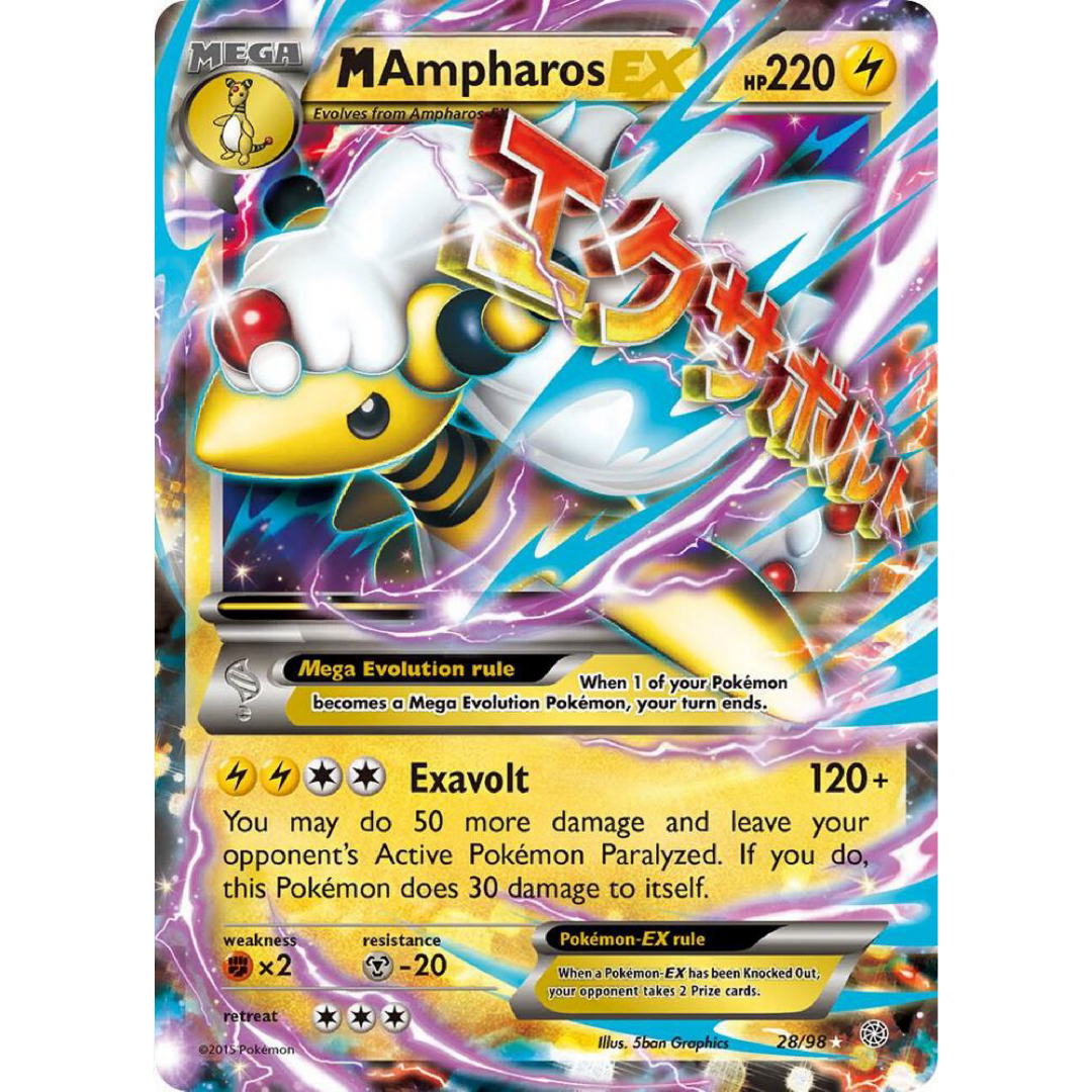 M Ampharos EX - XY - Ancient Origins