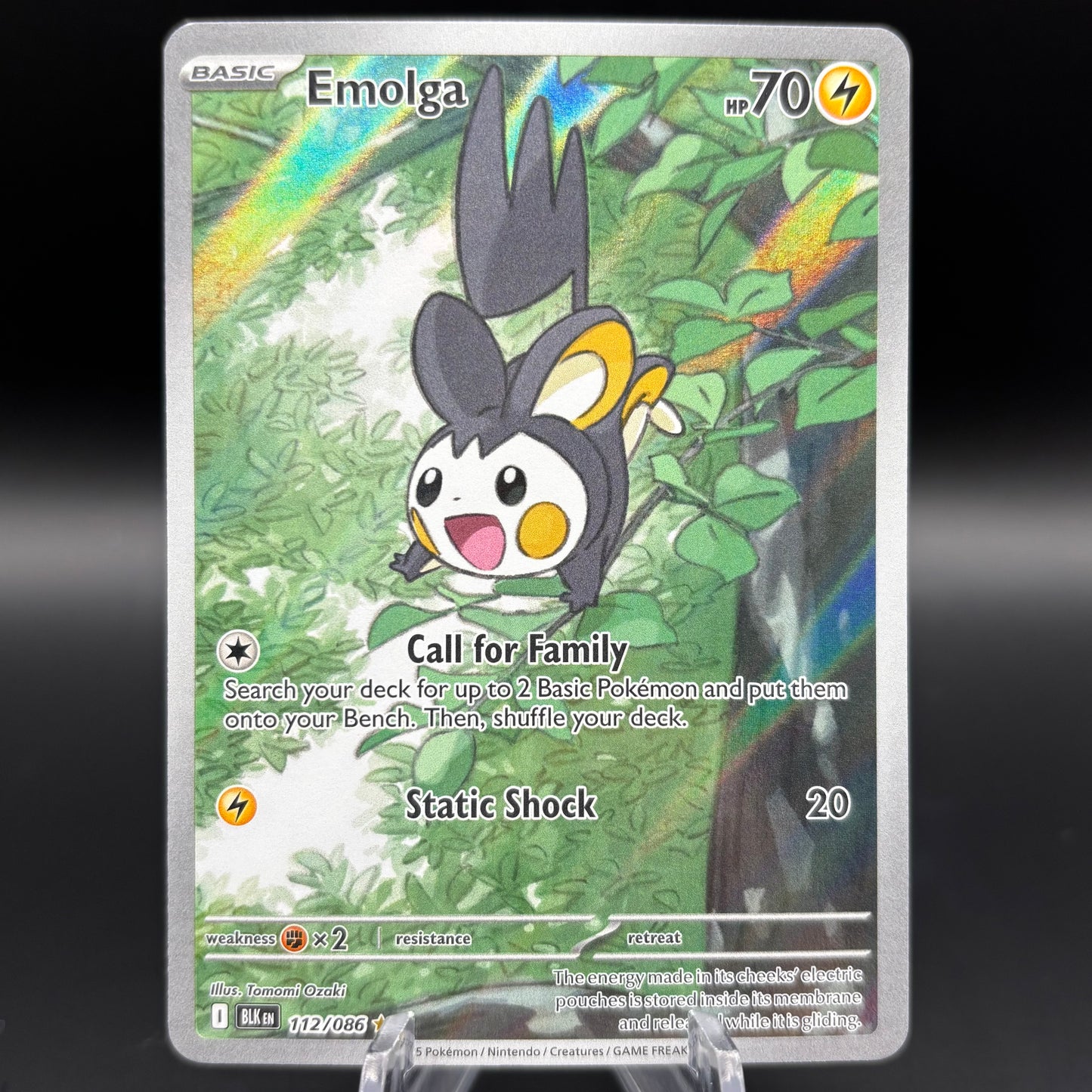 Emolga - 112/086 - SV: Black Bolt Single Card