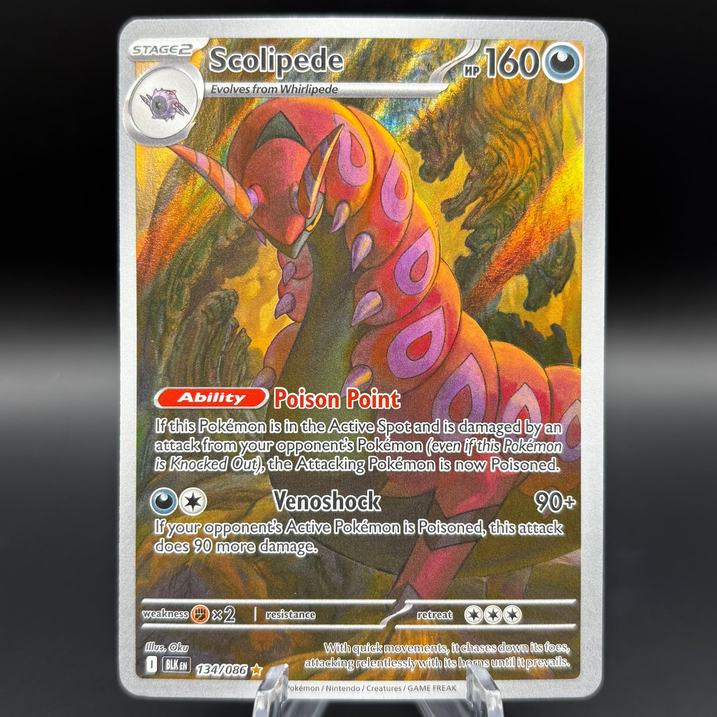 Scolipede - 134/086 - SV: Black Bolt Single Card