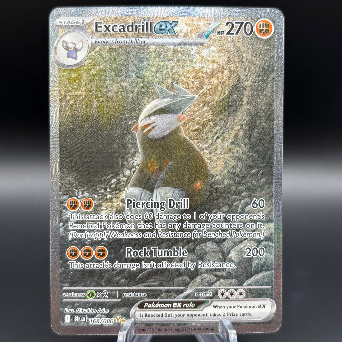 Excadrill ex - 168/086 - SV: Black Bolt Single Card