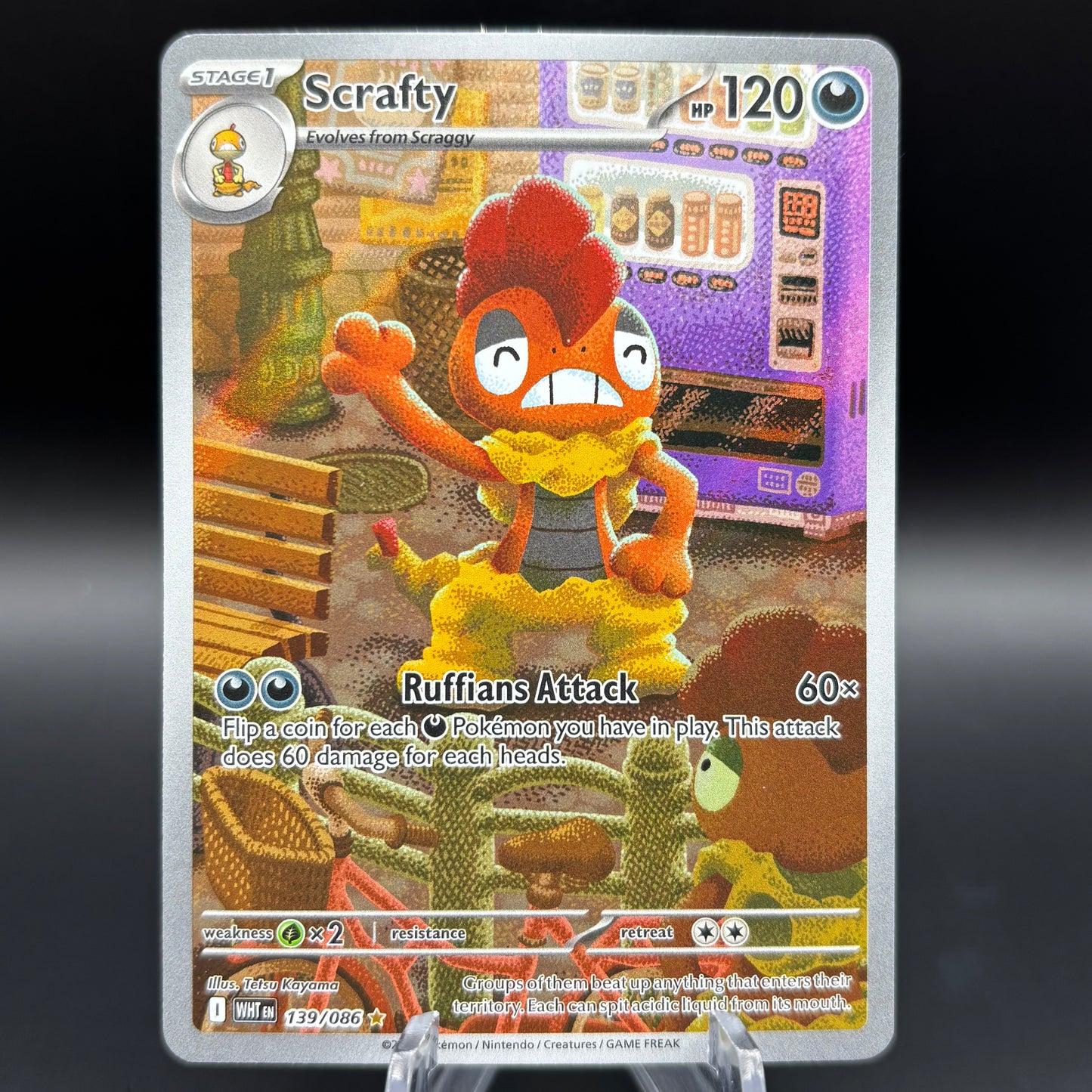 Scrafty - 139/086 - SV: White Flare Single Card