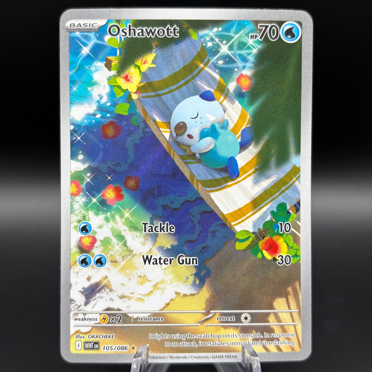 Oshawott - 105/086 - SV: White Flare Single Card
