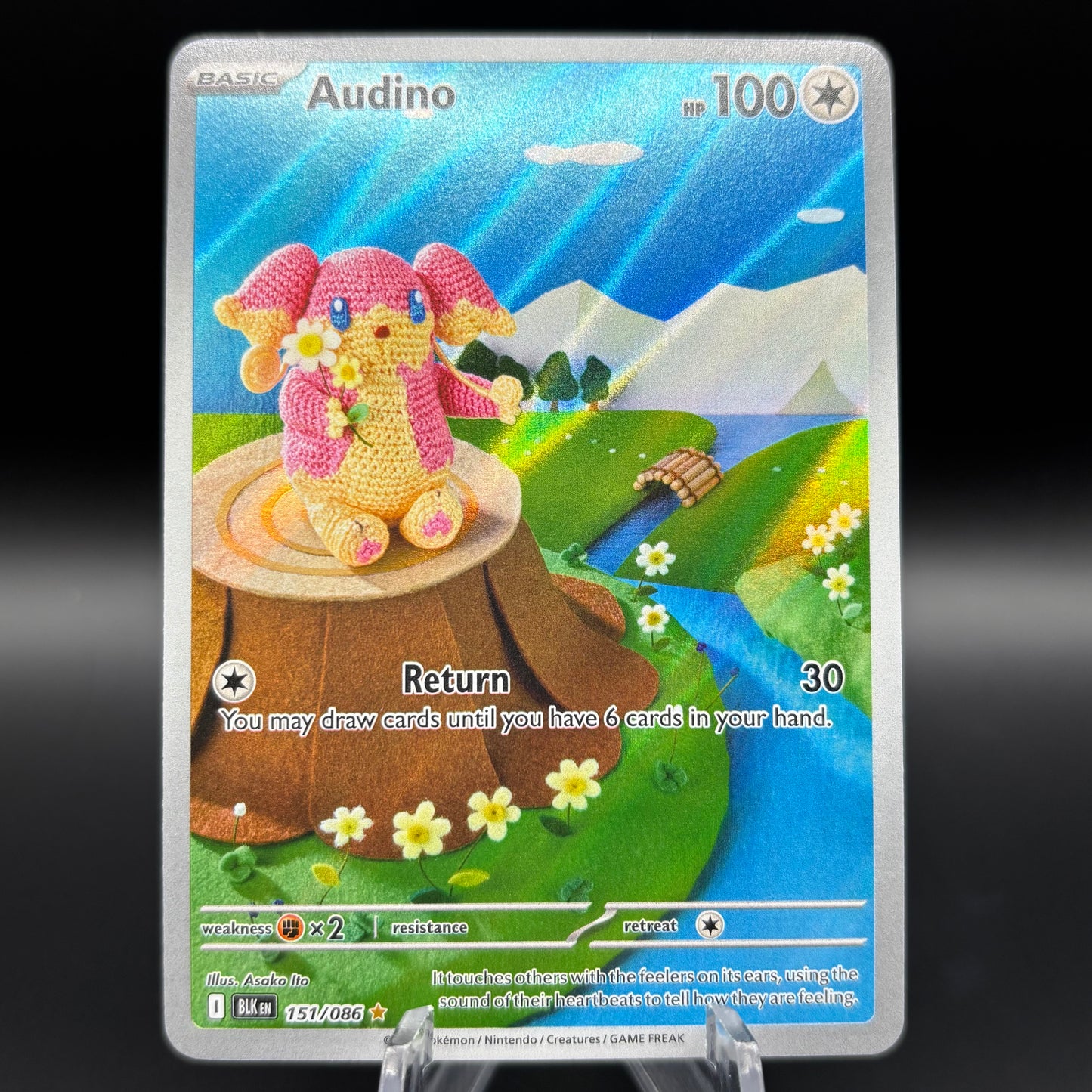 Audino - 151/086 - SV: Black Bolt Single Card