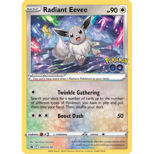 Radiant Eevee - SWSH230 - SWSH: Sword & Shield Promo Cards
