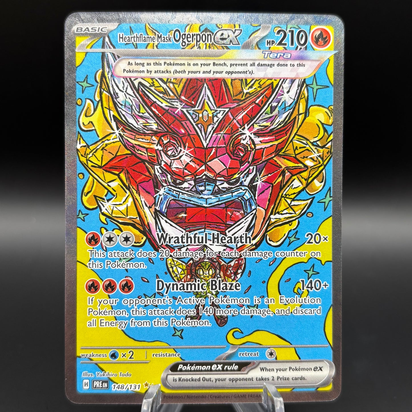 Hearthflame Mask Ogerpon ex - 148/131 - SV: Prismatic Evolutions Single Card