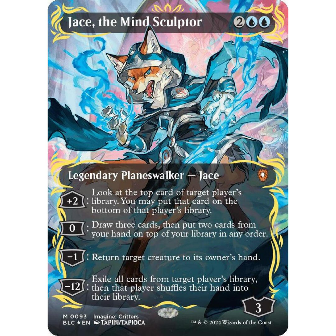 Jace, the Mind Sculptor (Borderless) (Raised Foil) - Commander: Bloomburrow (BLC) Single Card