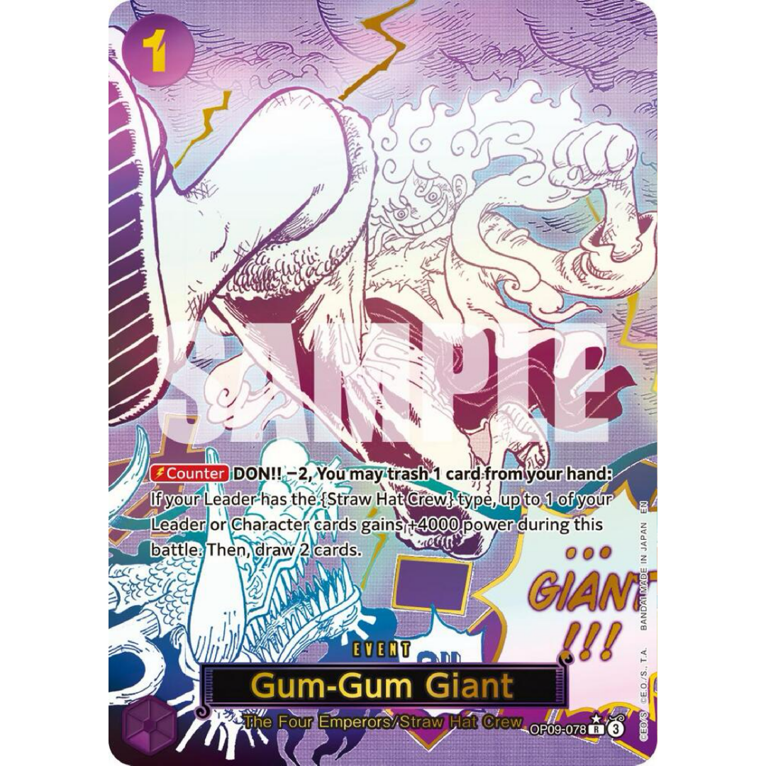 Gum-Gum Giant (Manga) - Premium Booster -The Best- Vol. 2 Single Card