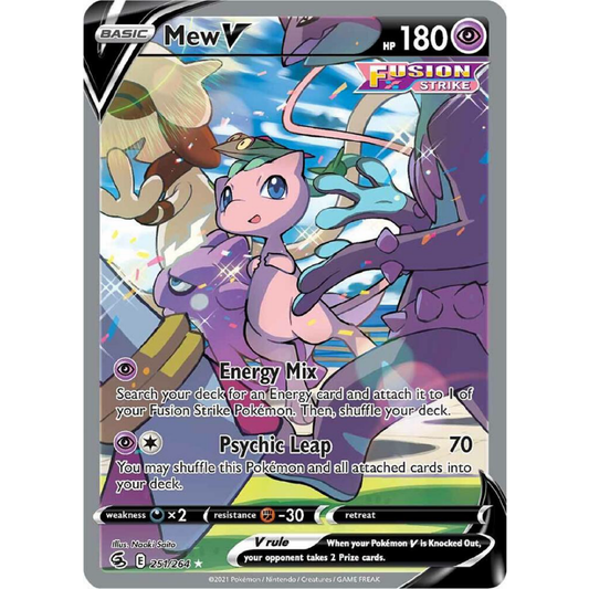 Mew V (Alternate Full Art) - SWSH08: Fusion Strike single card