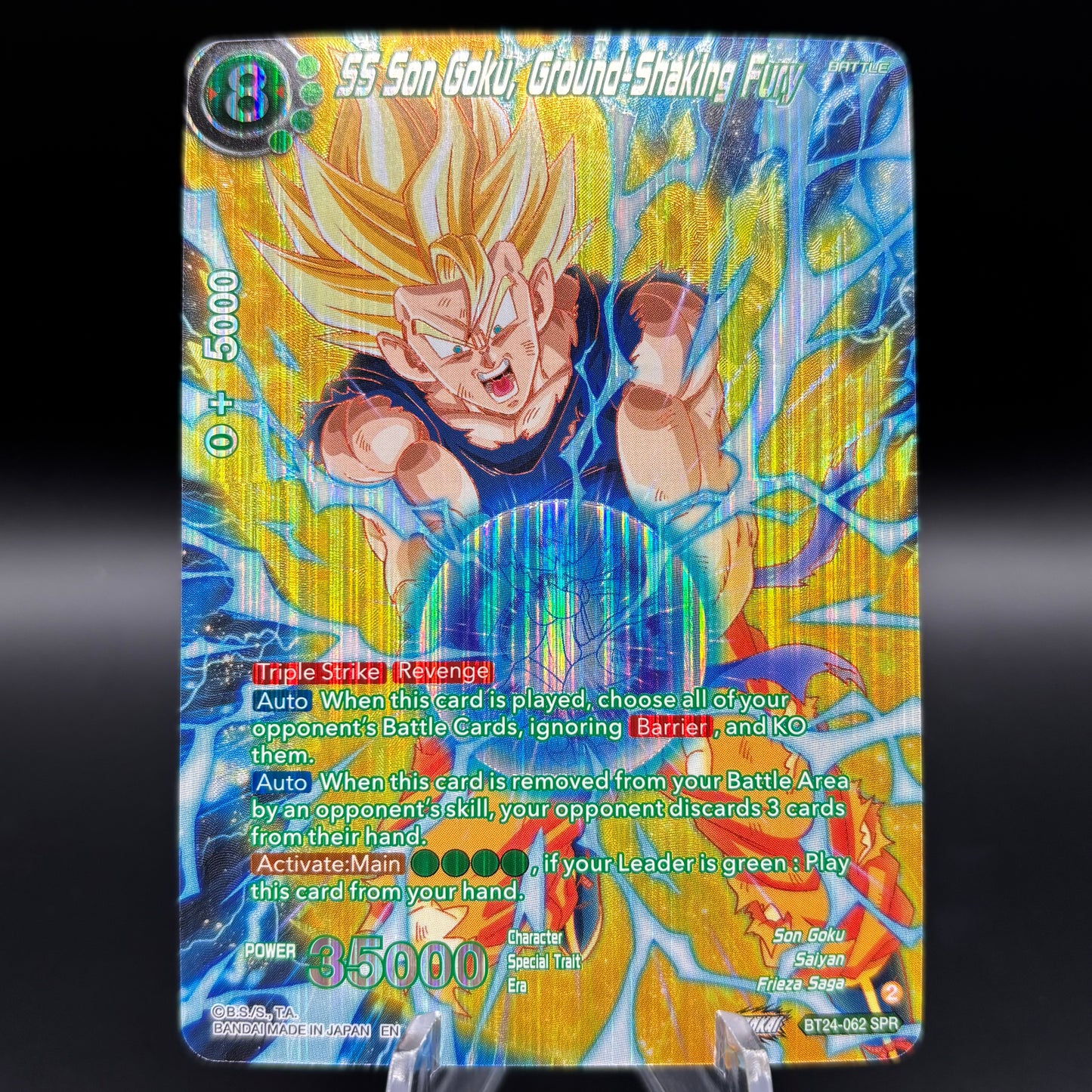 SS Son Goku, Ground-Shaking Fury (SPR) - Beyond Generations Single Card