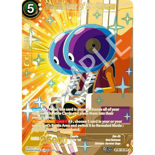 Zen-Oh, Apex of the Universe (SPR) - Prismatic Clash single card