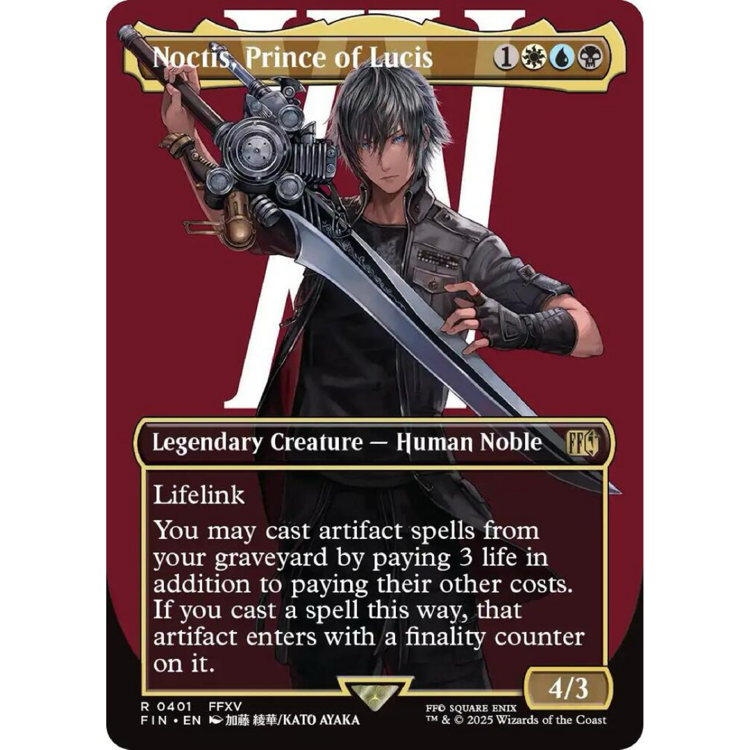 Noctis, Prince of Lucis (Borderless) (Surge Foil) - FINAL FANTASY single card
