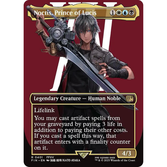 Noctis, Prince of Lucis (Borderless) (Surge Foil) - FINAL FANTASY single card
