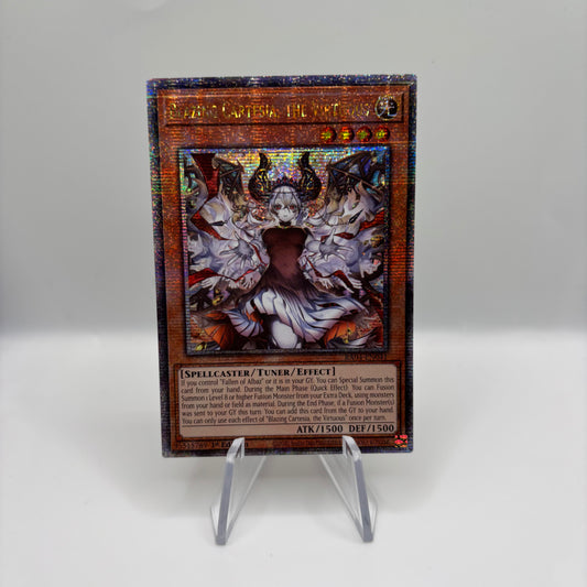 Blazing Cartesia, the Virtuous (New Art) (Quarter Century Secret Rare) Single Card