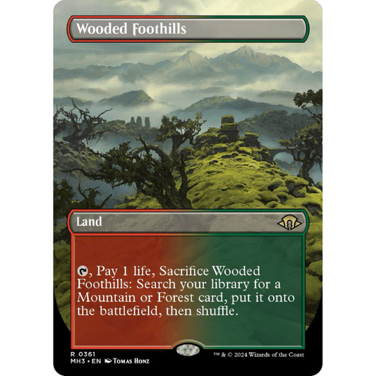 Wooded Foothills (Borderless) - Modern Horizons 3 single card