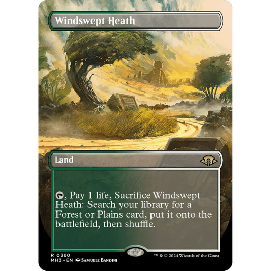 Windswept Heath (Borderless) - Modern Horizons 3 single card