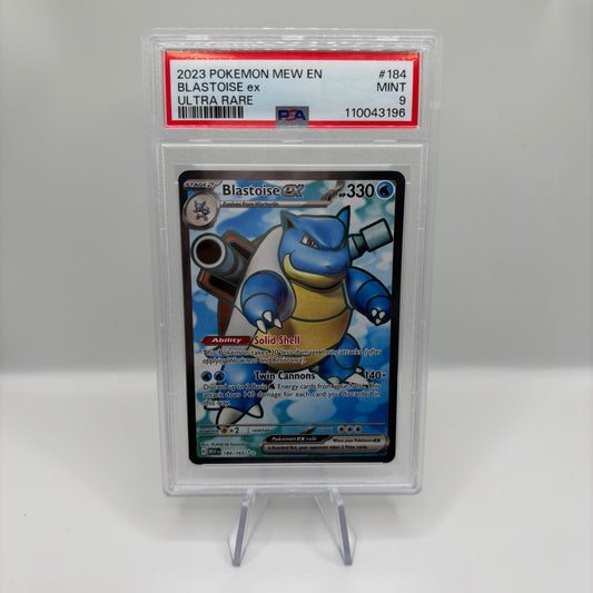 PSA 9 Pokemon Mew EN Blastoise ex Ultra Rare 2023
