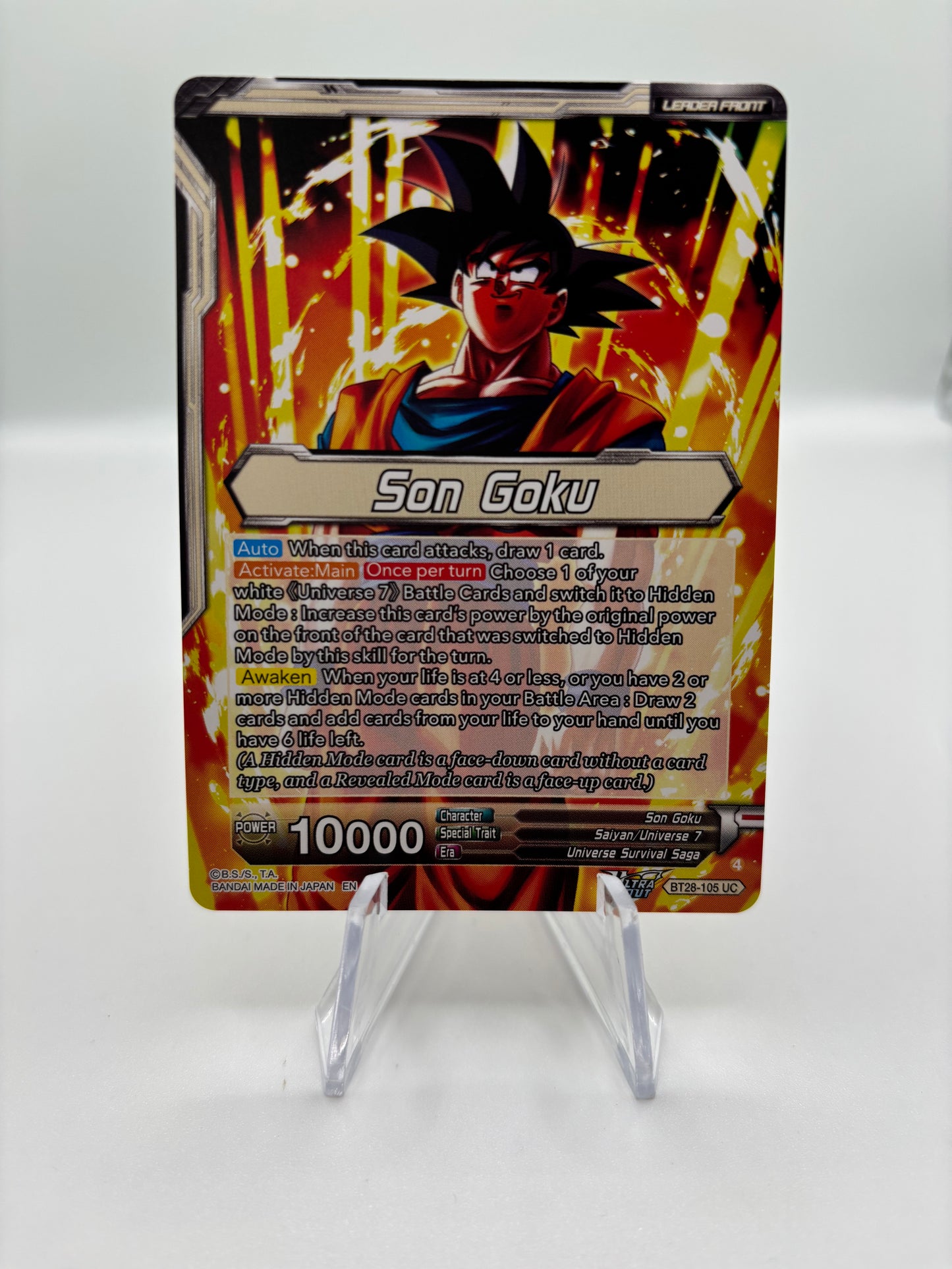 Son Goku // SSG Son Goku, Crimson Power (SLR) - Prismatic Clash single card