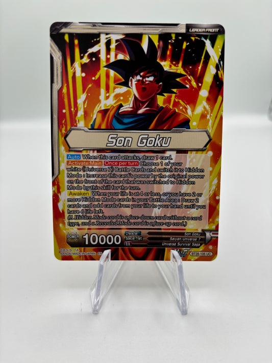 Son Goku // SSG Son Goku, Crimson Power (SLR) - Prismatic Clash single card