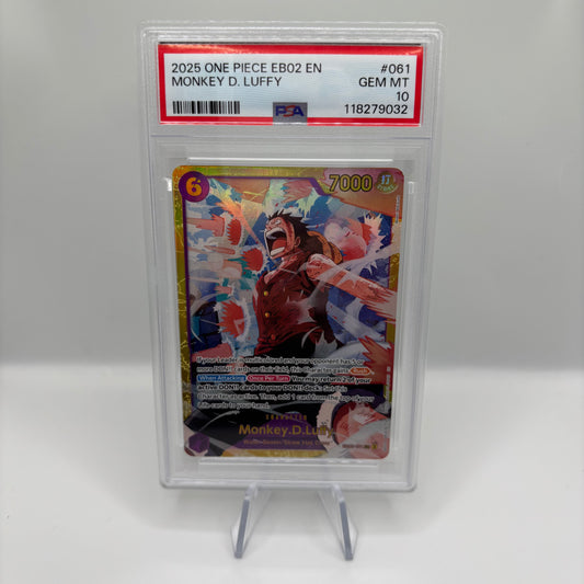 PSA 10 One Piece EB02 EN Monkey D. Luffy 2025