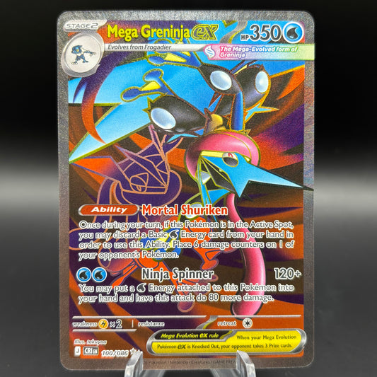 Mega Greninja ex - 100/086 - ME04: Chaos Rising Single Card