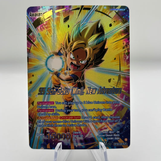 Son Goku (Mini) // SS Son Goku (Mini), New Adventure (SLR) - Prismatic Clash (BT28)