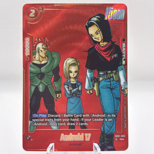 Android 17 - SB01-003 (Alternate Art) - Manga Booster 01 (SB01)