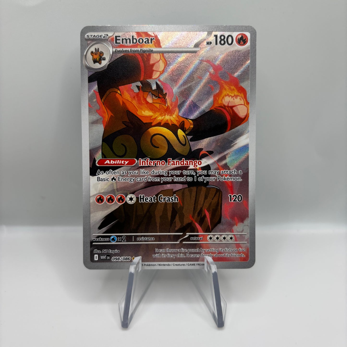 Emboar - 098/086 - SV: White Flare Single Card