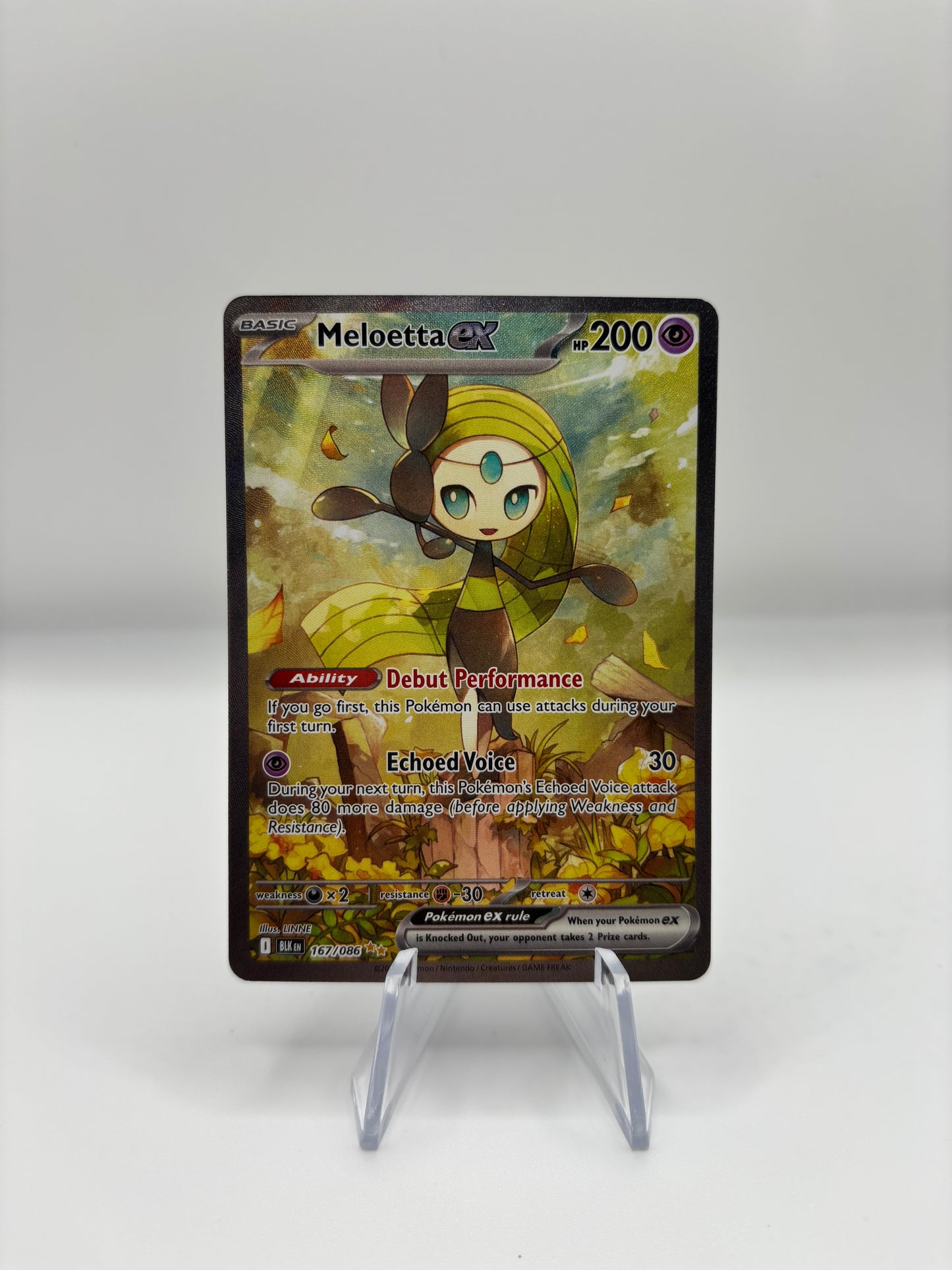 Meloetta ex - 167/086 - SV: Black Bolt single card