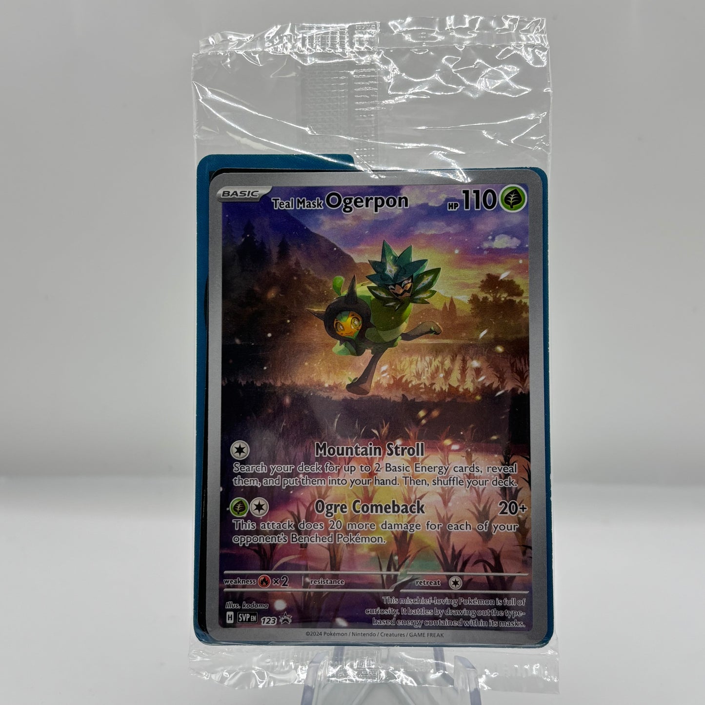 Teal Mask Ogerpon - 123 - SV: Scarlet & Violet (Sealed PR)