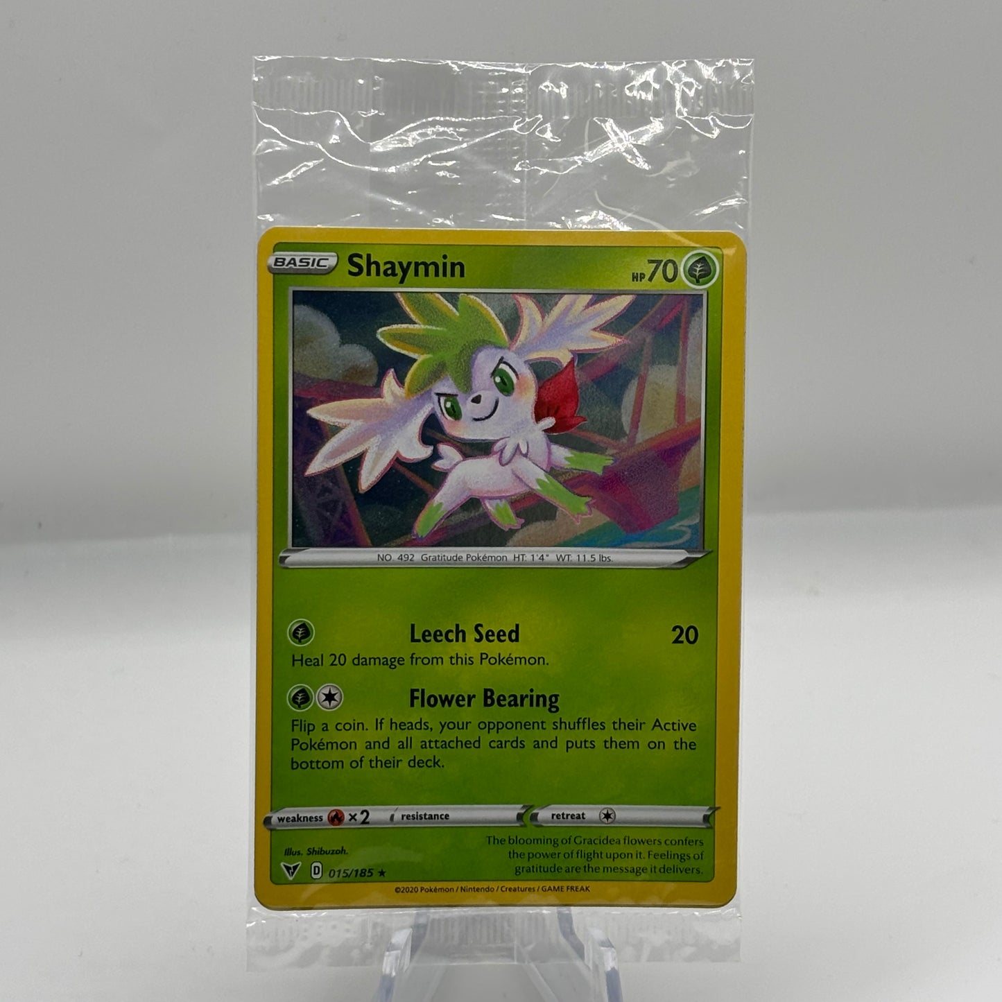 Shaymin - 015/185 (Cosmos Holo) (Sealed PR)