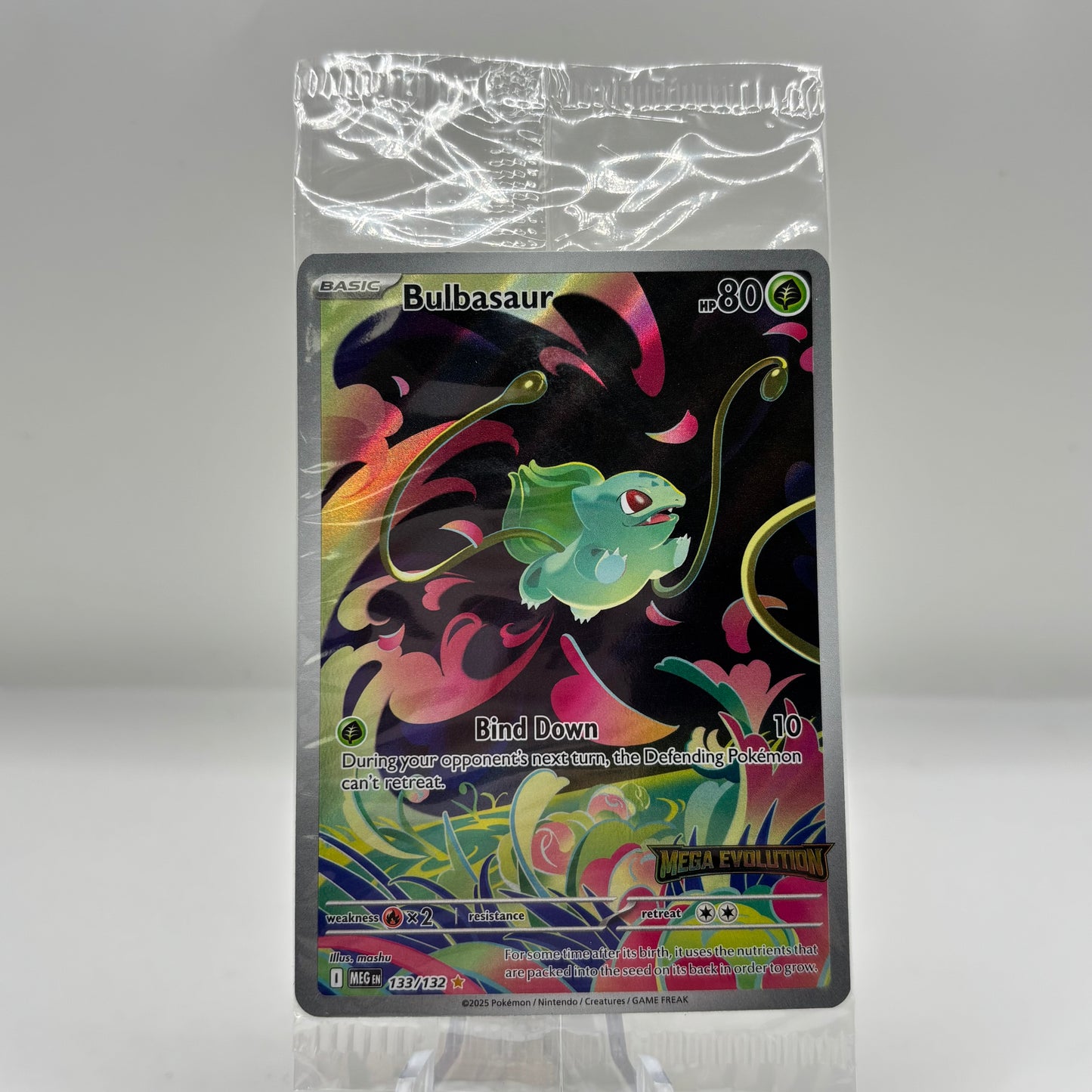 Bulbasaur - 133/132 (Mega Evolution Stamped) (Sealed PR)