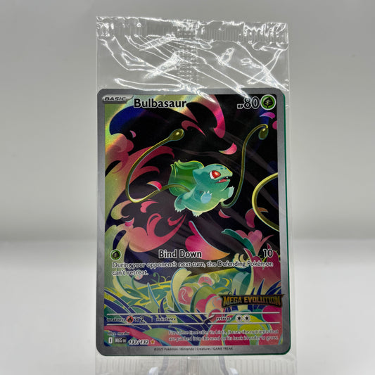 Bulbasaur - 133/132 (Mega Evolution Stamped) (Sealed PR)