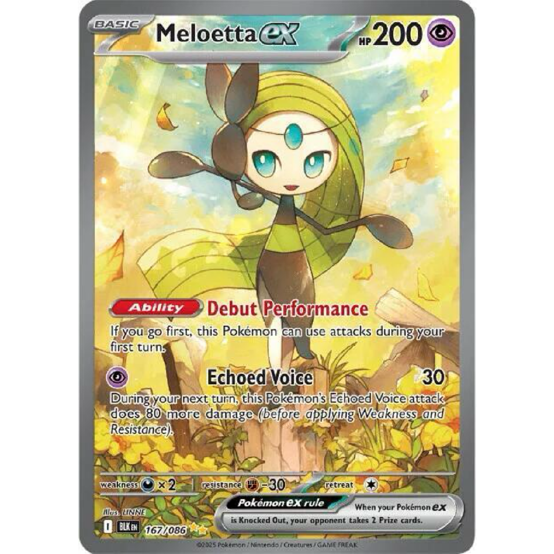 Meloetta ex - 167/086 - SV: Black Bolt single card