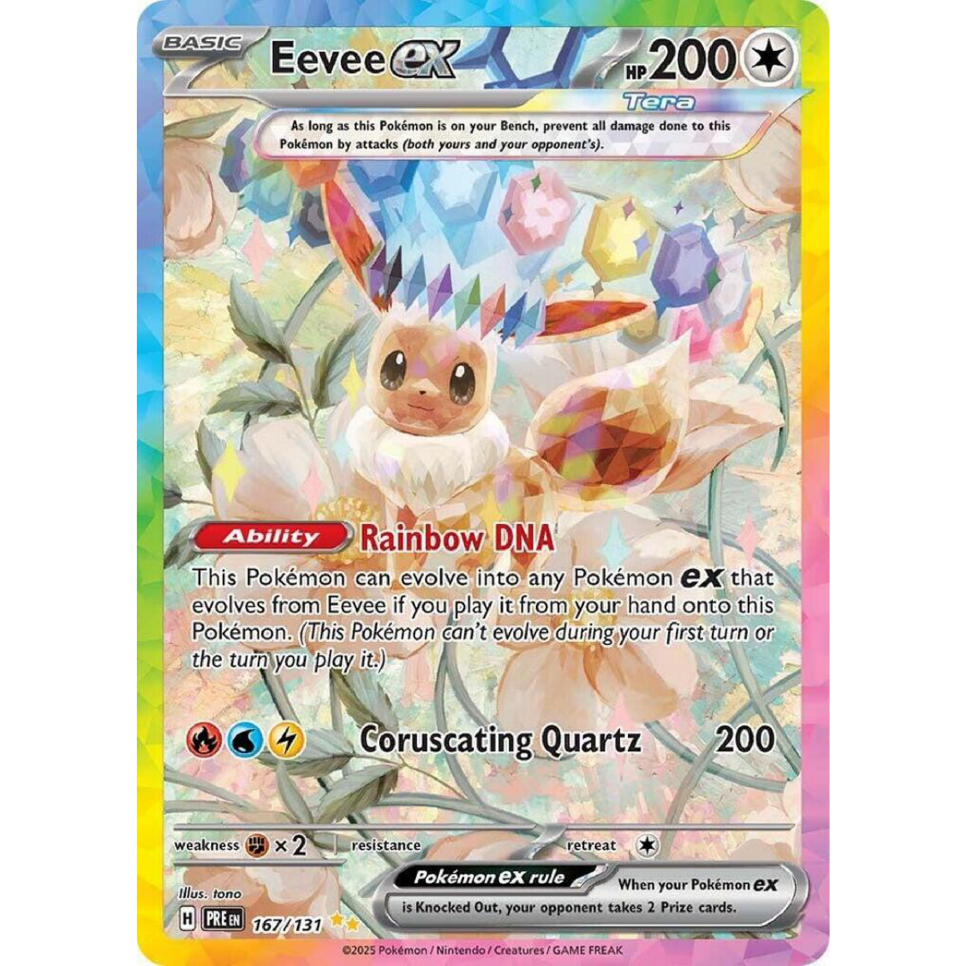 Eevee ex - 167/131 - SV: Prismatic Evolutions single card