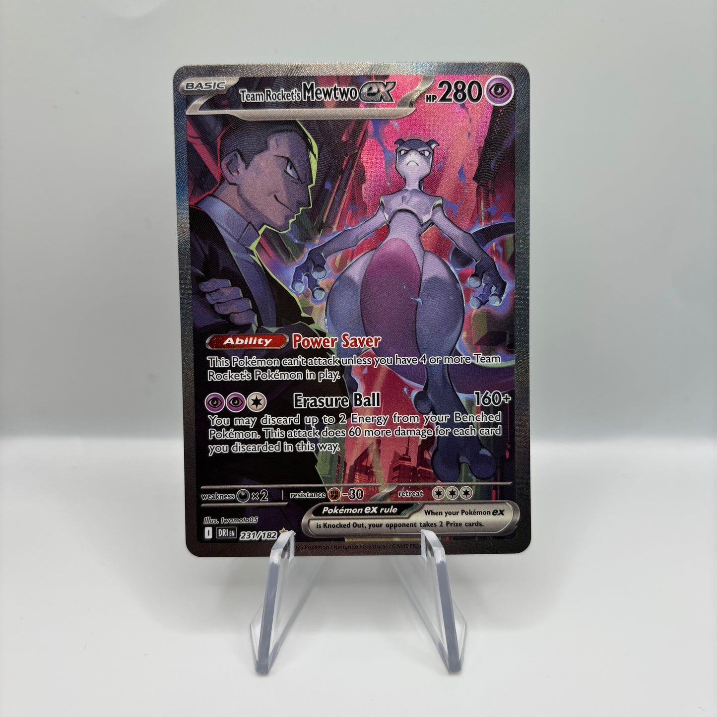 Team Rocket's Mewtwo ex - 231/182 - SV10: Destined Rivals Single Card