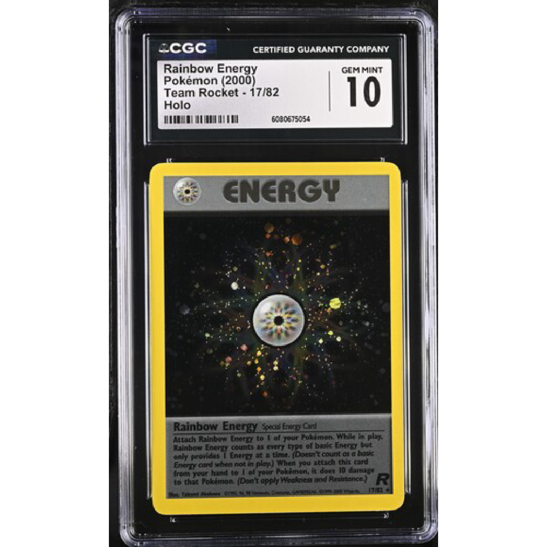 Rainbow Energy Team Rocket 17/82 GEM MINT 10 CGC