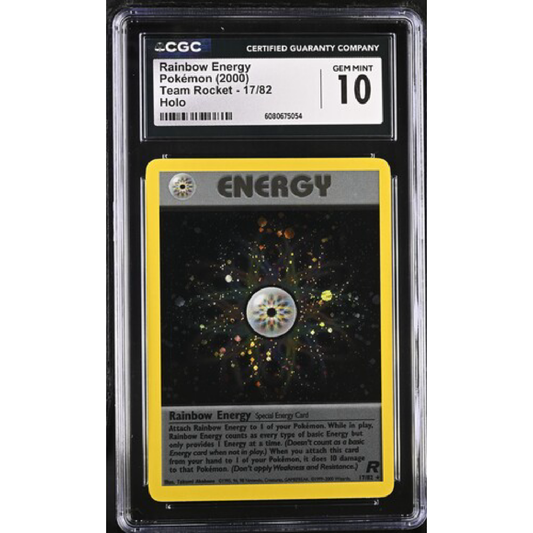 Rainbow Energy Team Rocket 17/82 GEM MINT 10 CGC