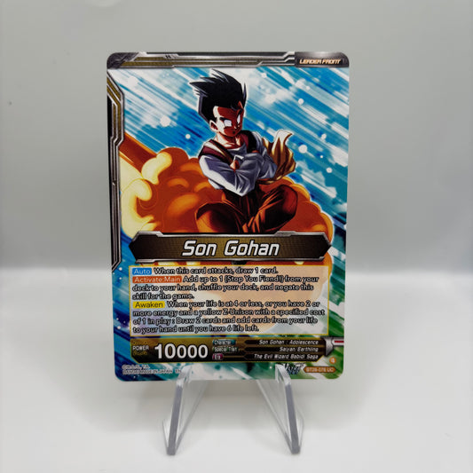 Son Gohan // Great Saiyaman, Love of Justice (SLR) - Prismatic Clash Single Card