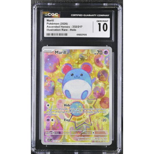 Marill - Ascended Heroes 232/217 Gem Mint 10 CGC