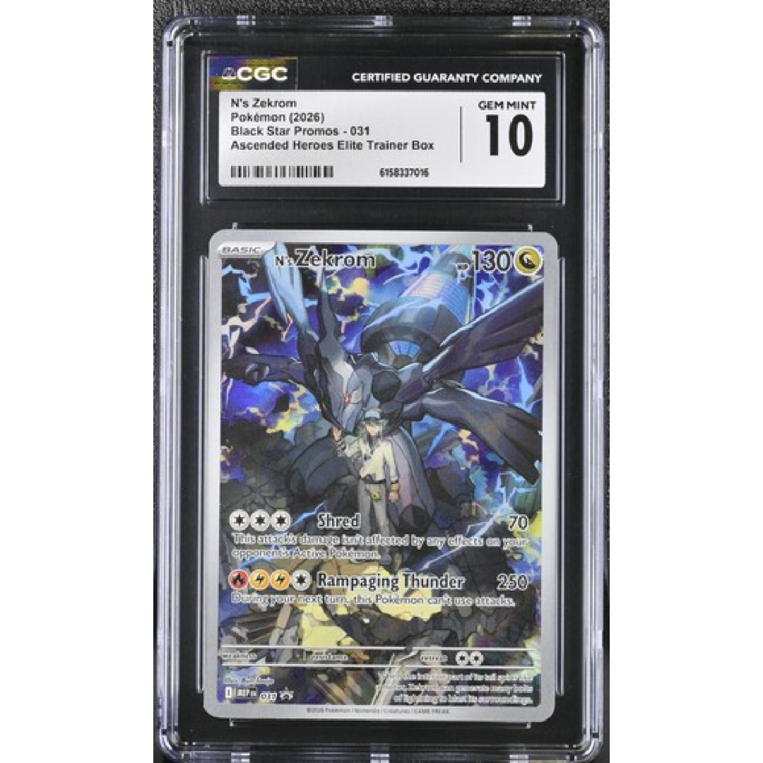 N's Zekrom Ascended Heroes Elite Trainer Box GEM MINT 10 CGC