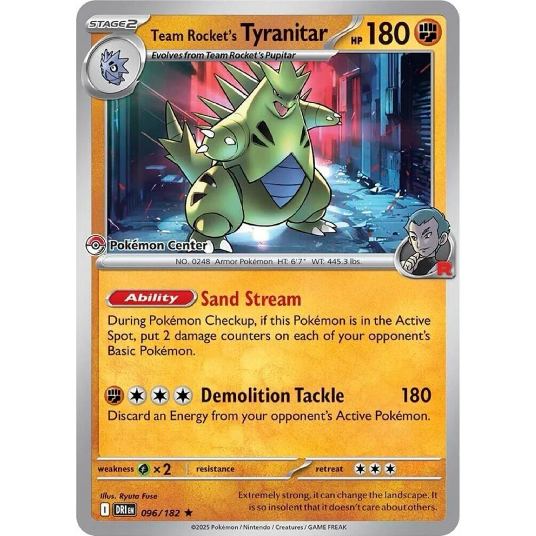 Team Rocket's Tyranitar (Pokemon Center Sealed PR) single card