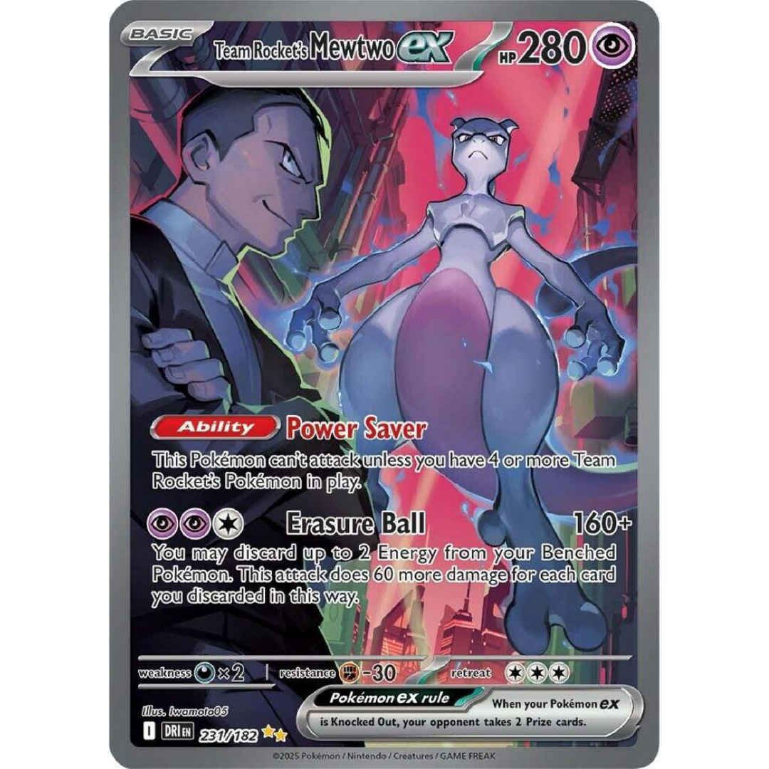 Team Rocket's Mewtwo ex - 231/182 - SV10: Destined Rivals Single Card